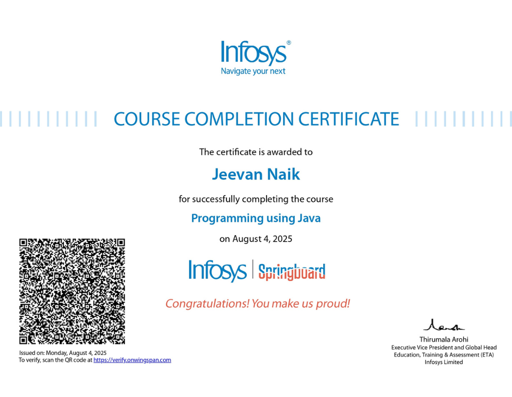 Programming using Java